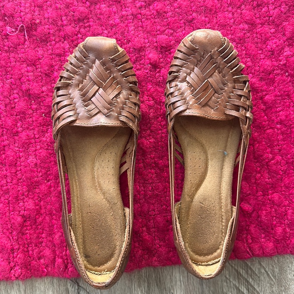 Natural soul brown shoes size 7.5 US 37.5 EU Leather Upper Balance made in India